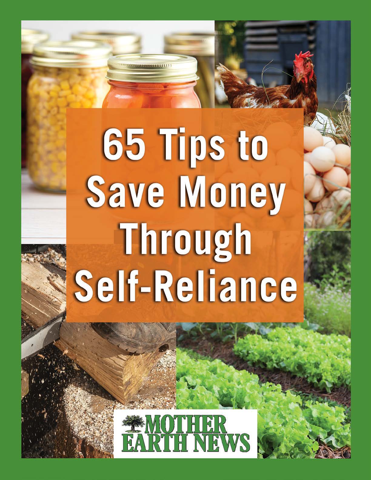 65 Tips to Save Money Through Self-Reliance